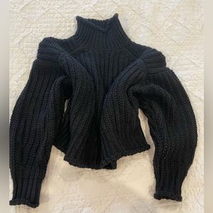 H&M Black Knit Turtleneck Sweater